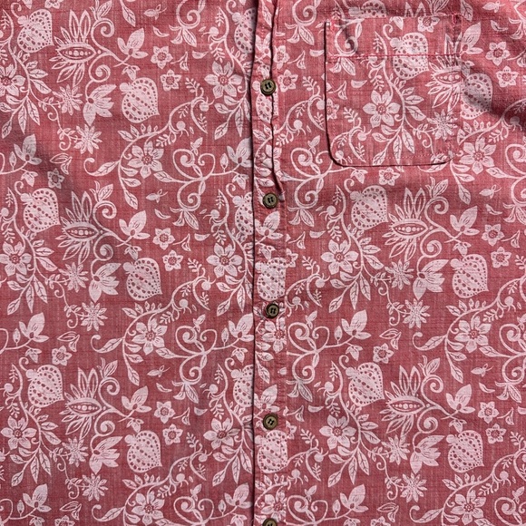 Vintage Point Zero Pink Paisley Print Button-up Shirt Size XL - Picture 4 of 5